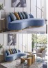 Jaron Four Seater  Curved Sofa